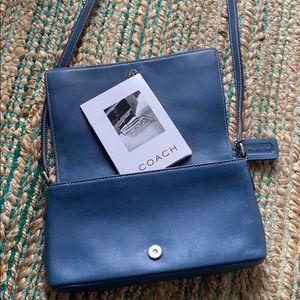 Authentic Coach Denim Blue Crossbody Messenger